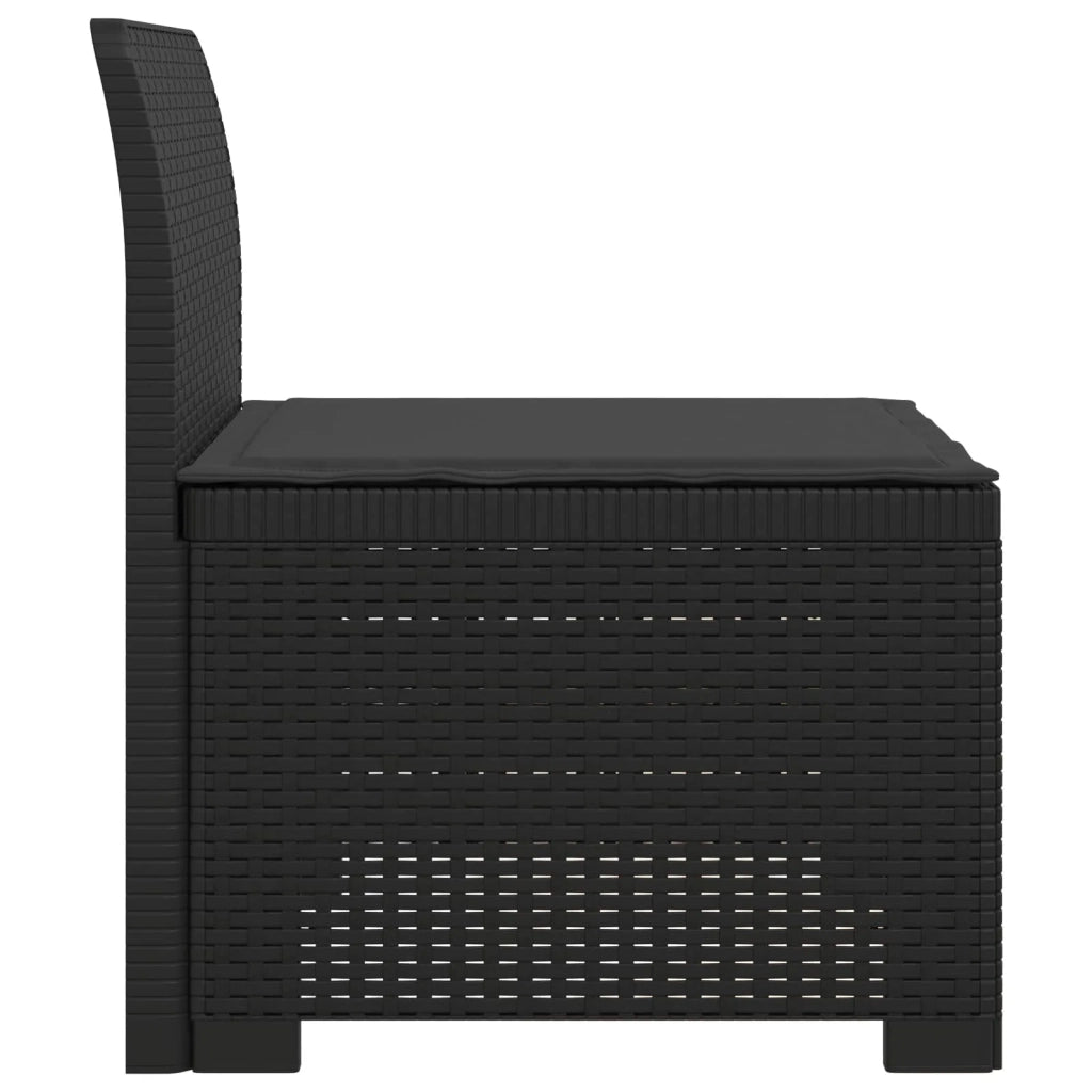 Divano da esterno-Divano da Giardino a 1 Posto con Cuscino Aspetto Rattan PP 267769