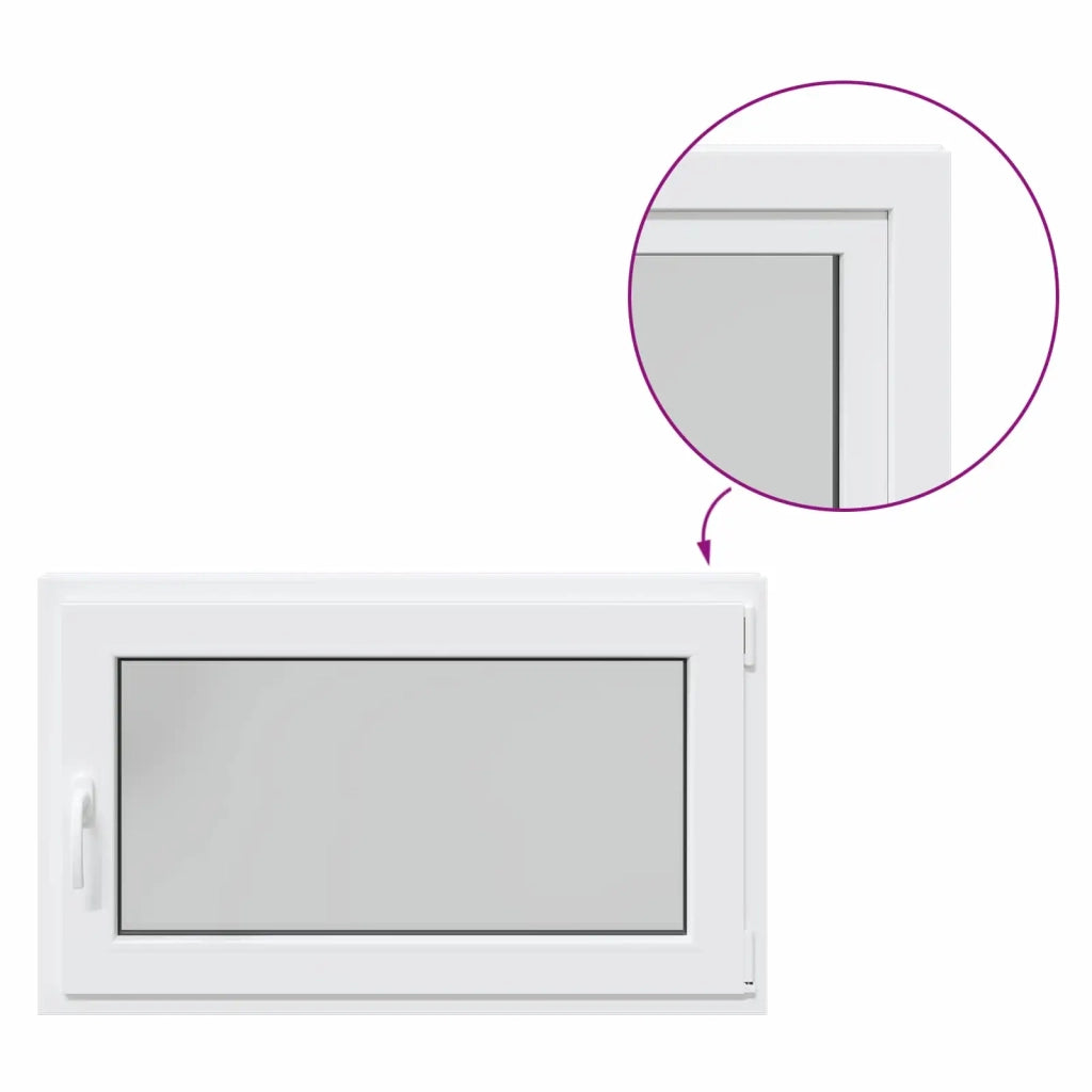 Finestra per Soffitta RISOR 100 x 50 cm PVC e Vetro Bianco