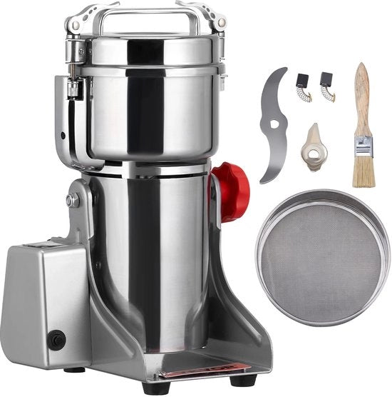 Molinello Portatile 700g - 2500W Molino da Cucina - Acciaio Inox Molino per Polveri Secche