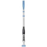 Aspirapolvere per Piscina Portatile e Cordless con Asta a 3 Livelli, Ø6x106-162 cm, Blu e Bianco