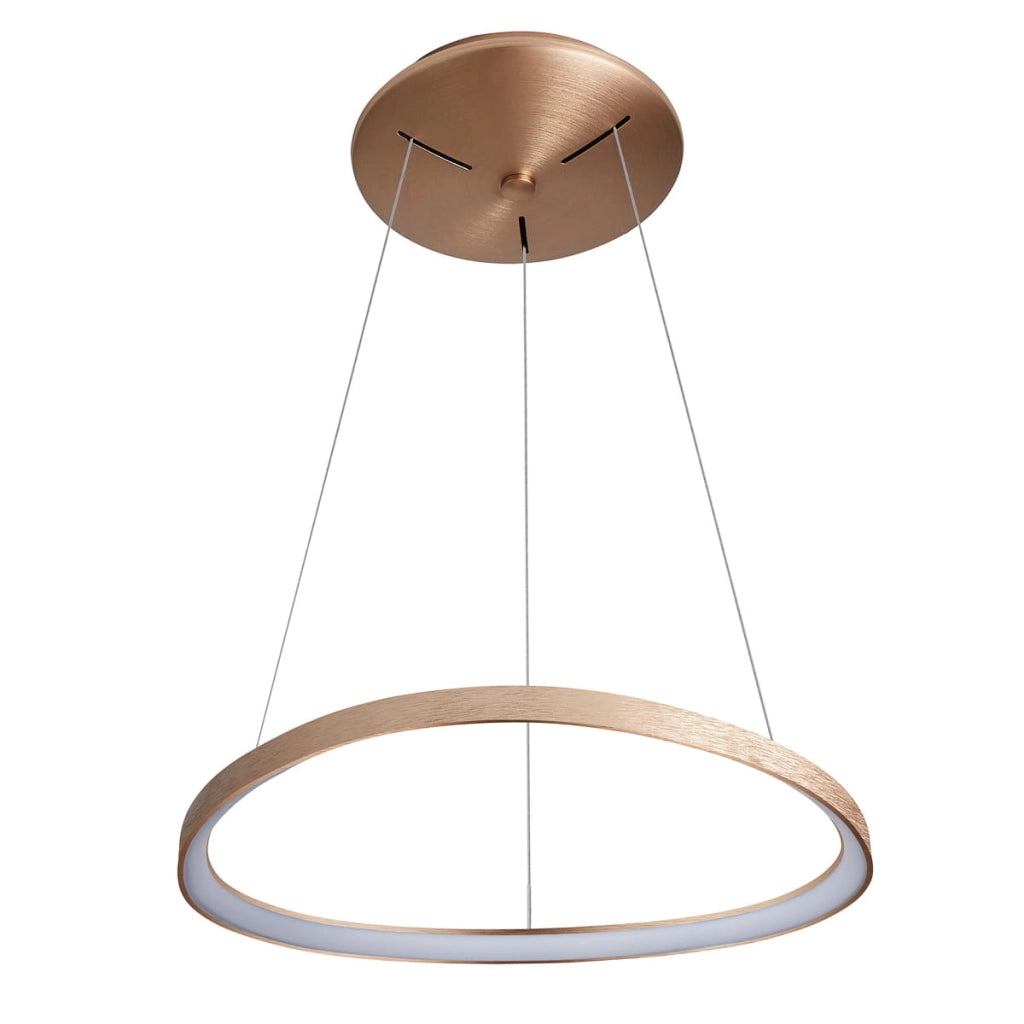 Italux Morfi lampada a sospensione LED 48W oro Ø65