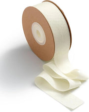 Lint decorativo chiffon in seta beige 25mm per decorazioni di matrimonio e regali di nozze