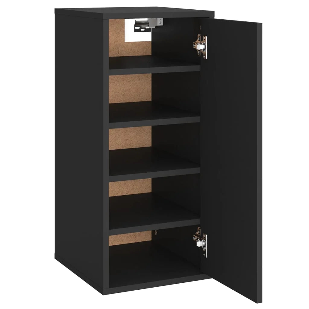 Scarpiera mobile contenitore per scarpe mobile per ingresso/corridoio/soggiorno 32 x 35 x 70 cm legno ingegnerizzato nero 02_0021966