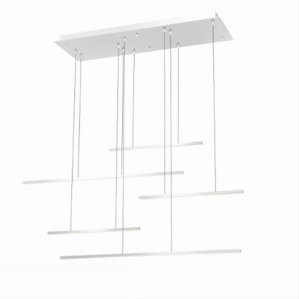 Trade Shop - Lampadario A Sospensione 38w A Led Design Minimal 3 Colorazione Di Luce Lp-43-3c -