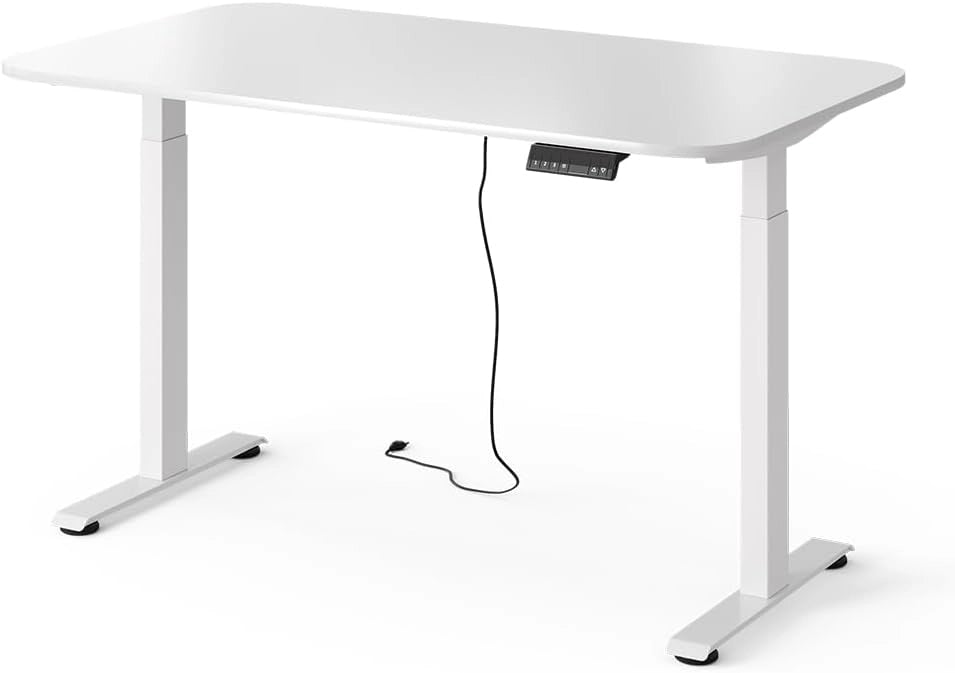 Scrivania Elevate, Bianco/Artisan, 120 x 70 cm 2 motori, per la regolazione elettrica dell'altezza per un lavoro ergonomico