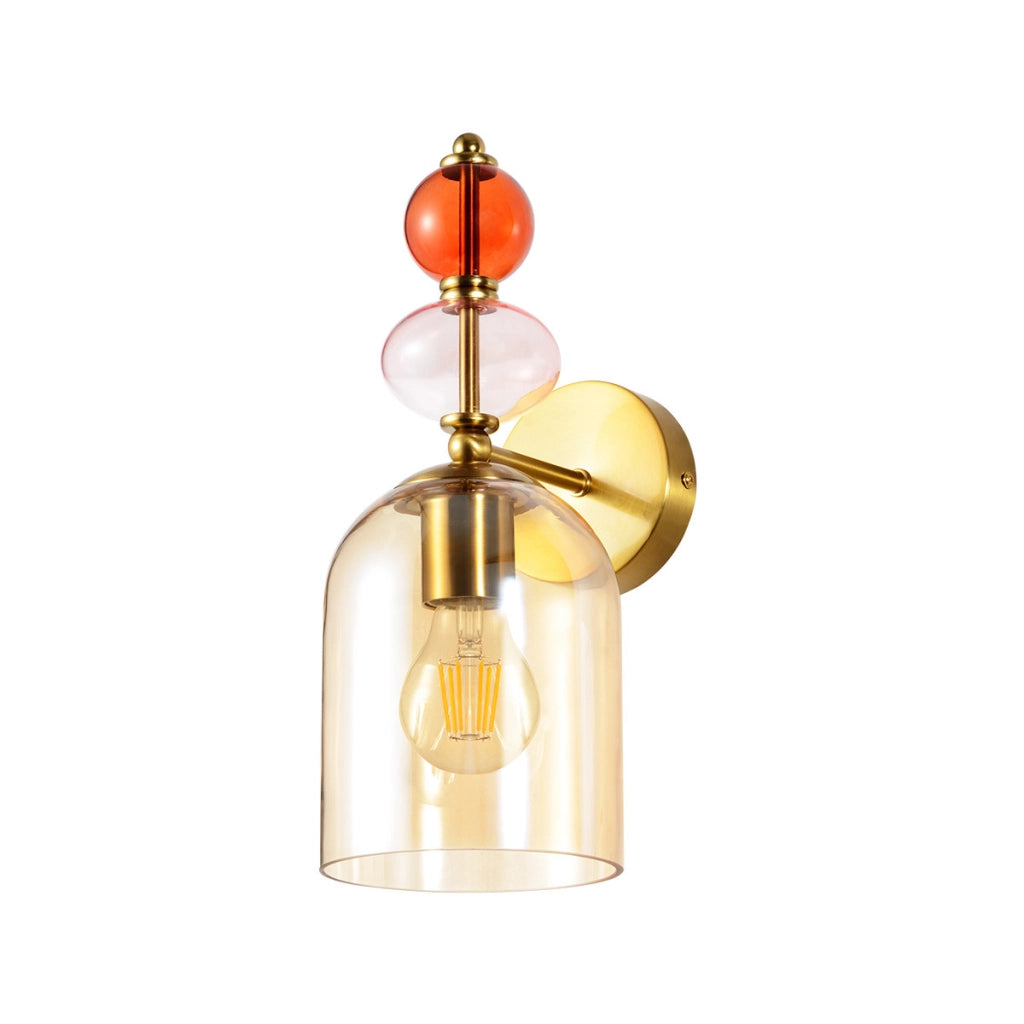 Applique Art Déco ambra ovale E27 Tropea Light Prestige