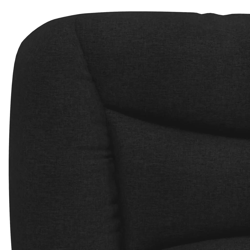 Letto con Materasso Hvar Nero 180x200 cm in Tessuto 3208550