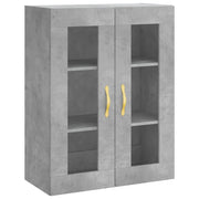 Armadietto a Muro | Mobile a Parete Grigio Cemento 69,5x34x90 cm