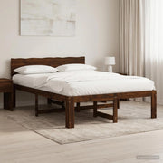 Letto matrimoniale con testiera ROSTOCK Marrone Scuro 903449