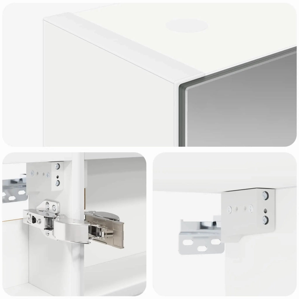 Mobiletto per specchio da bagno Bianco 40 x 10,5 x 60,5 cm 889023
