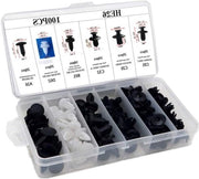 Kit di fissaggio universale per riparazione della carrozzeria auto - 100 chiodi a spillo per portiere, pannelli di cartone, clips di trim, supporto paraurti - kit di chiodi a spillo a spinta universale