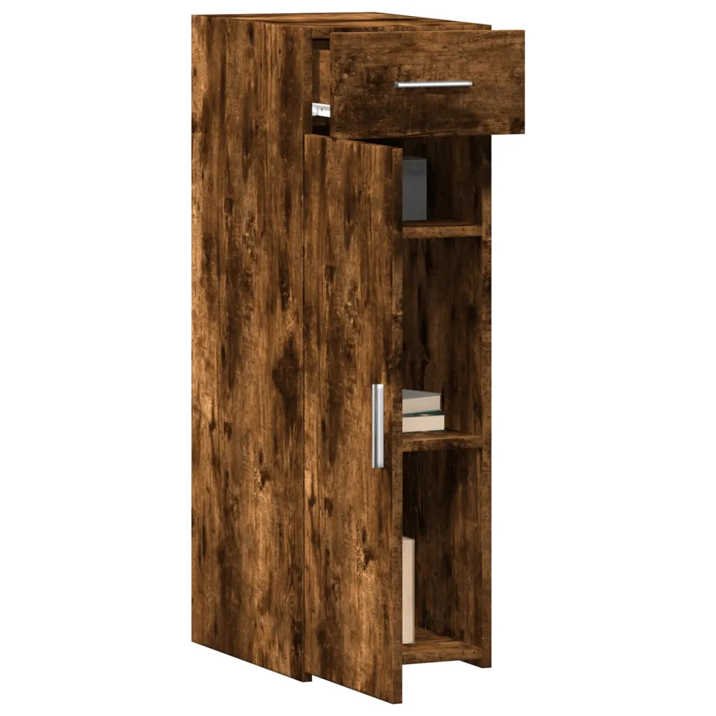 Credenza | Madia | Buffet da pranzo | Armadio da pranzo Rovere Fumo 30x42,5x93 cm in Legno Multistrato
