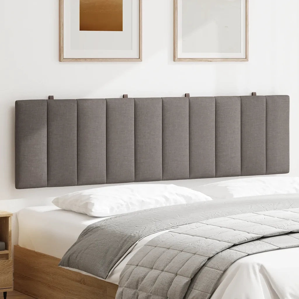 vidaXL Cuscino Testiera Tortora 180 cm in Tessuto