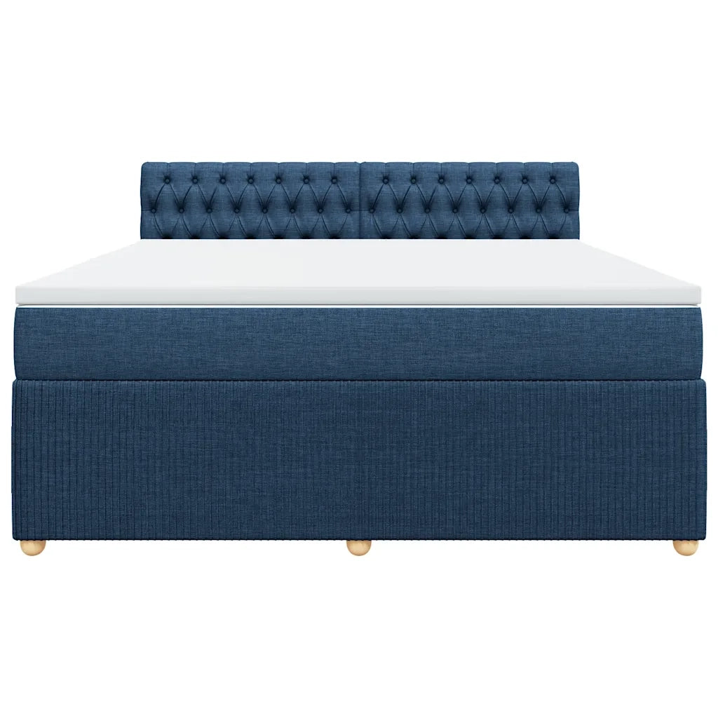 Giroletto a Molle con Materasso Blu 180x200 cm in Tessuto 3289848