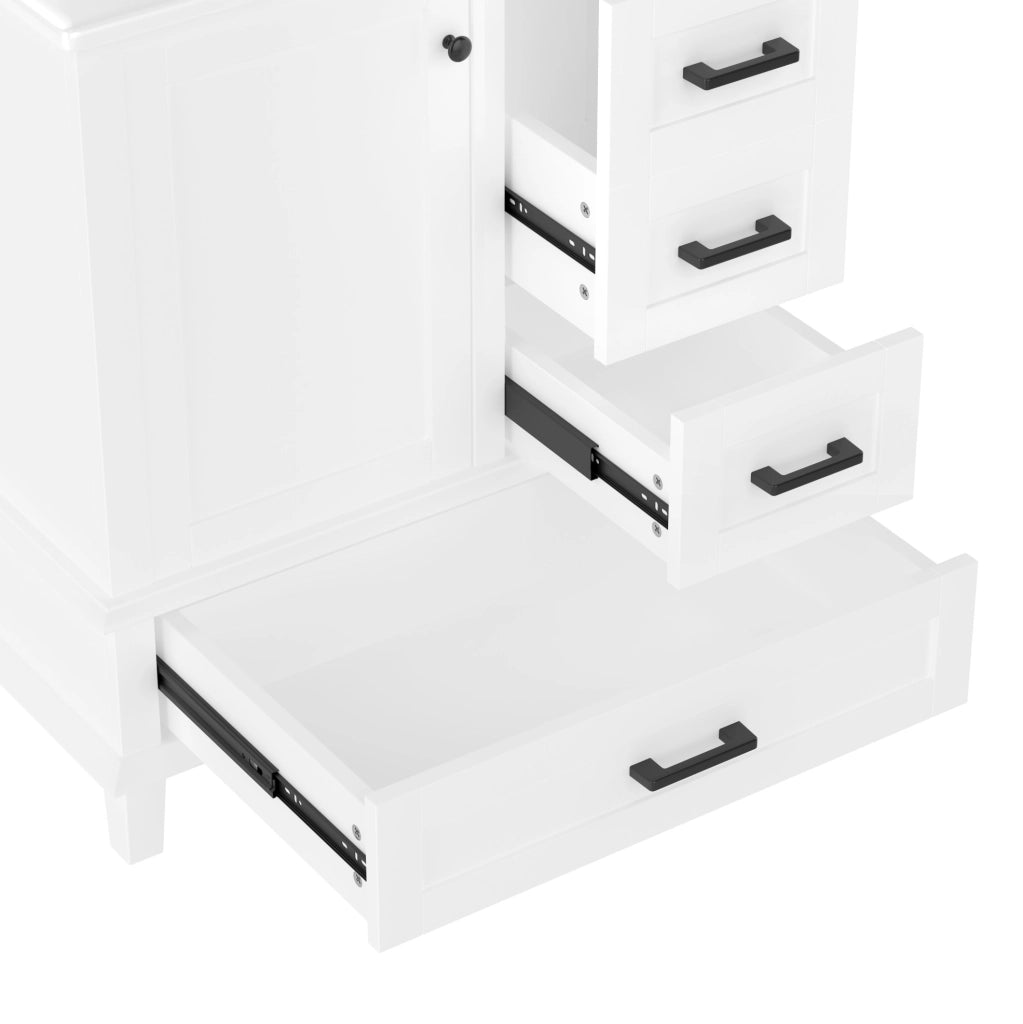 Mobile bagno da terra con lavabo in ceramica 76x46x83,5 cm
