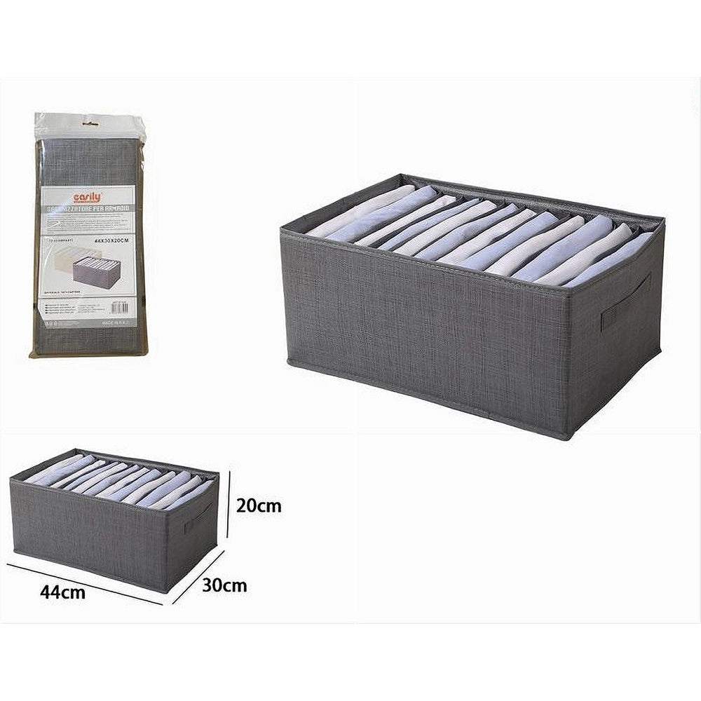 Trade Shop - Organizer Salvaspazi Armadi Pieghevole 12 Scomparti Contenitore 44x20x30cm 87405 -
