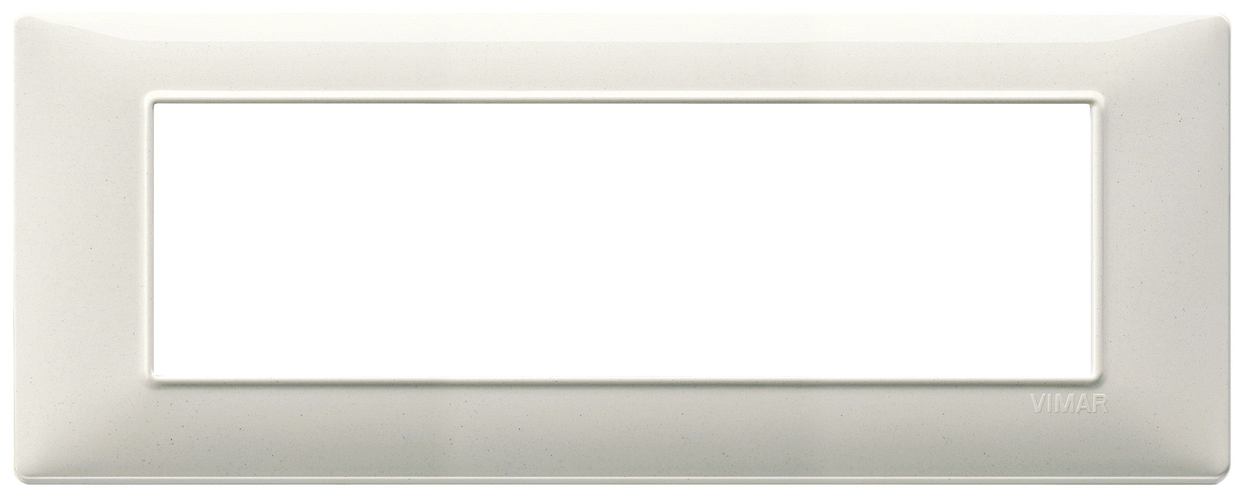 Vimar Plana placca 7 moduli colore bianco granito 14657.06