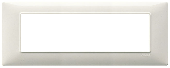 Vimar Plana placca 7 moduli colore bianco granito 14657.06