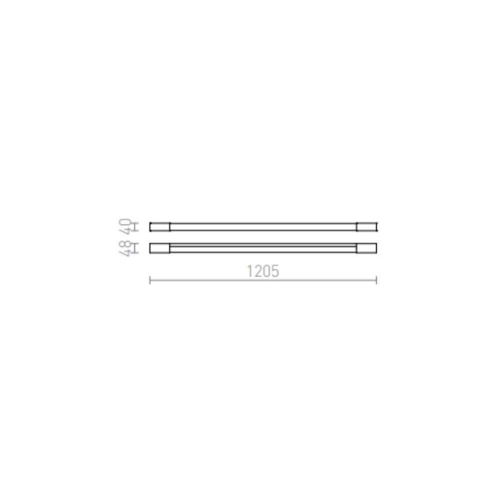 Applique bagno MIRANDA 120 da parete cromo 230V LED 14W IP44 3000K