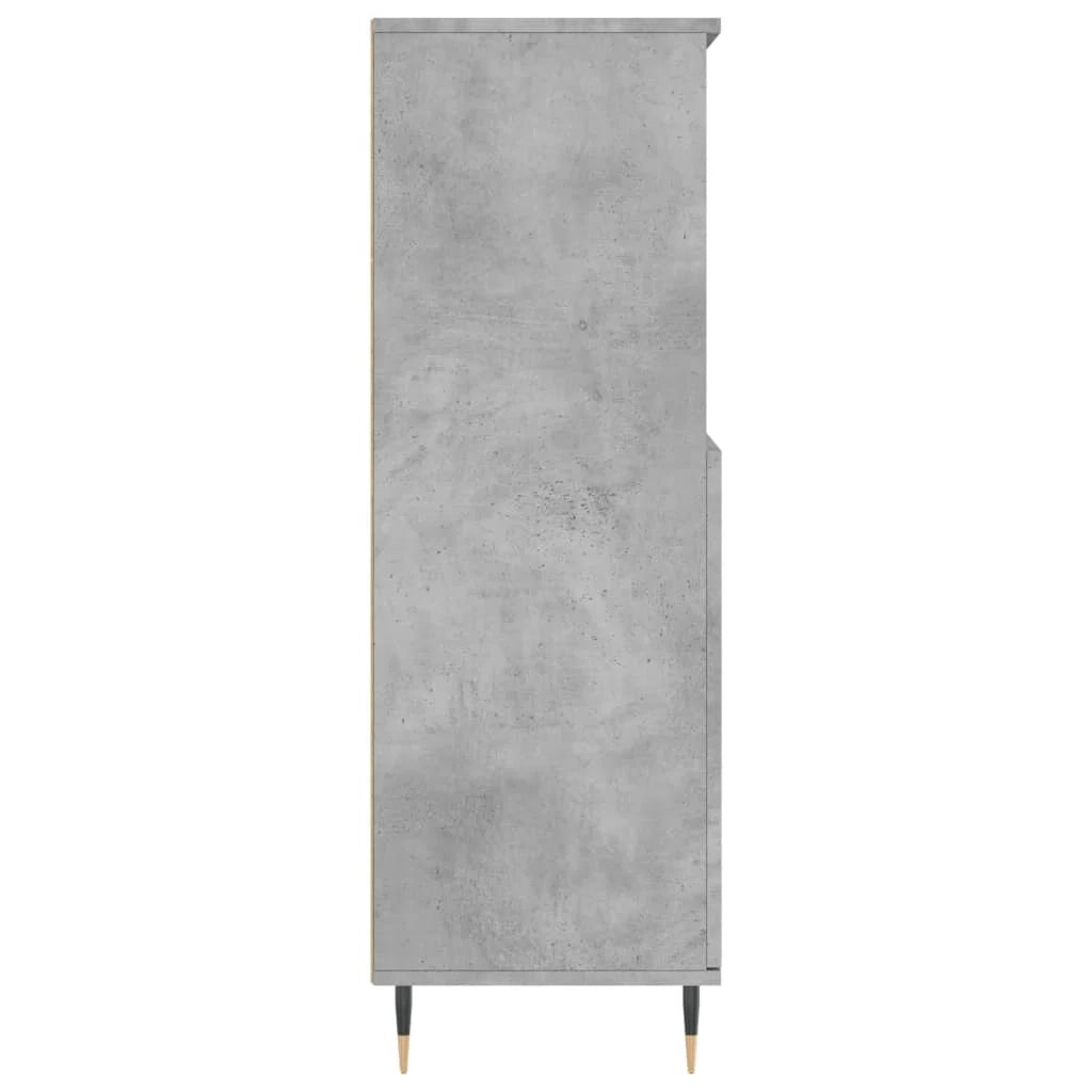 Buffet credenza cassettiera mobiletto mobile contenitore organizer cucina soggiorno salotto alto 60 x 36 x 110 cm legno ingegnerizzato grigio 02_0034459