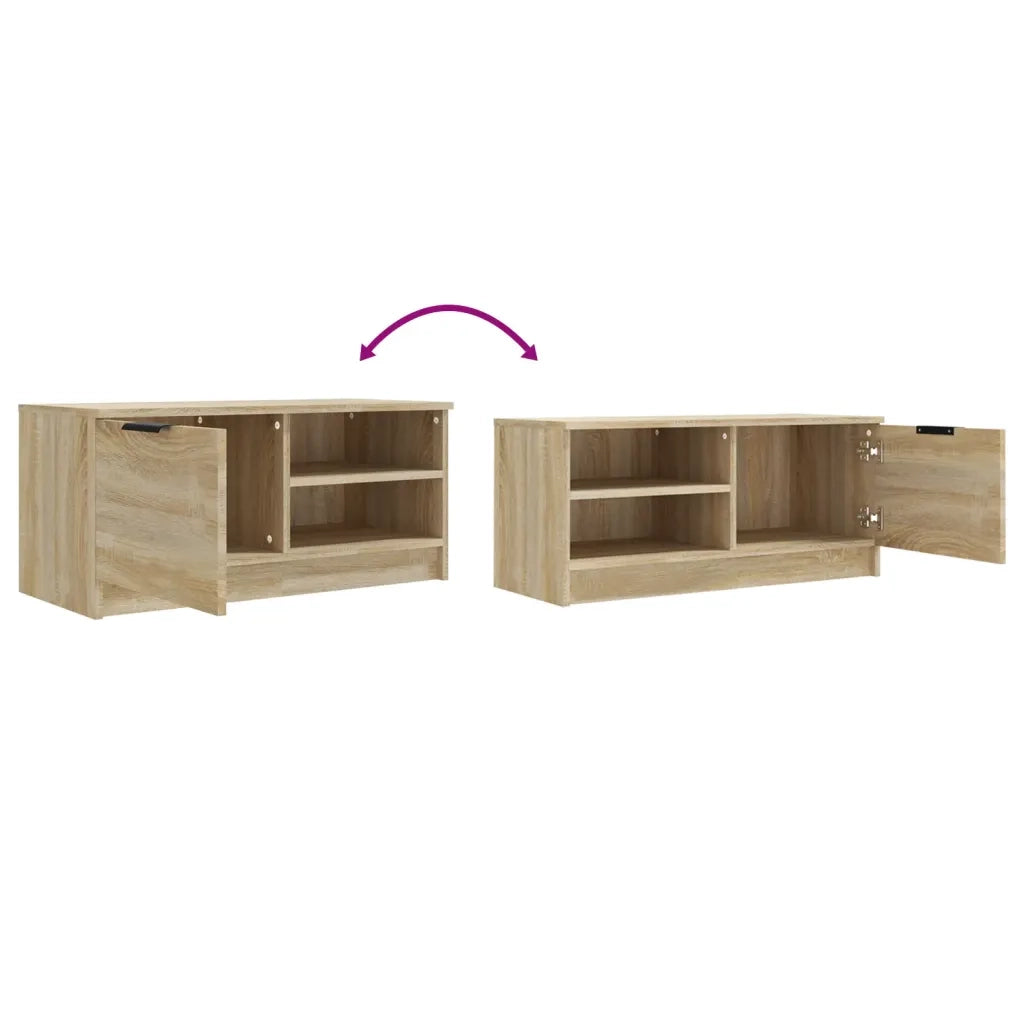 Mobile Porta TV Rovere Sonoma 80x35x36,5cm in Legno Multistrato 811472