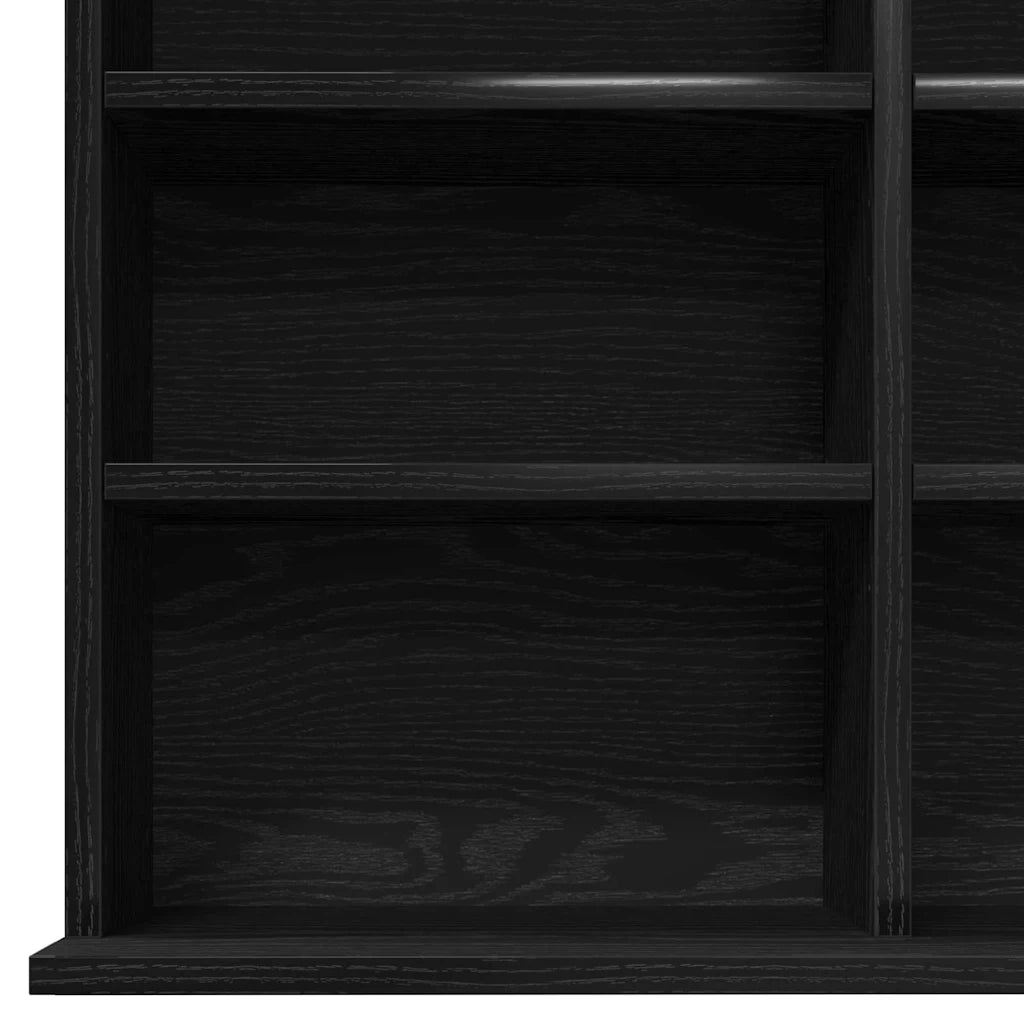 Mobile per CD Rovere Nero 101 x 23 x 177,5 cm Legno multistrato CFW5809123