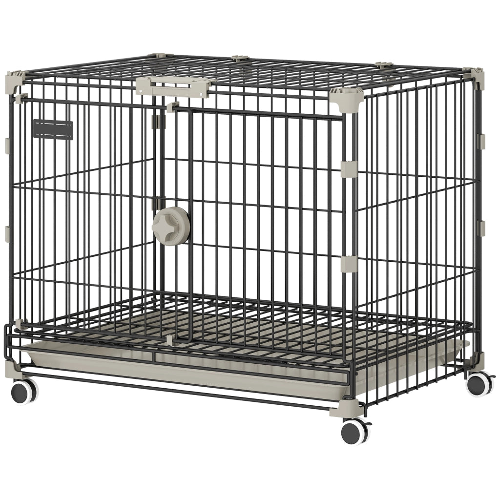 Cage per Cani ¨C Zephmum ¨C Nero, 60.5x45.5x54.5 cm