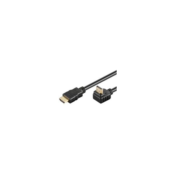CAVO HDMI 1.4 CON ETHER A/A M/M 90° 3 MT