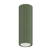 Spot soffitto moderno verde oliva rigato 20cm GU10 Pure Lume