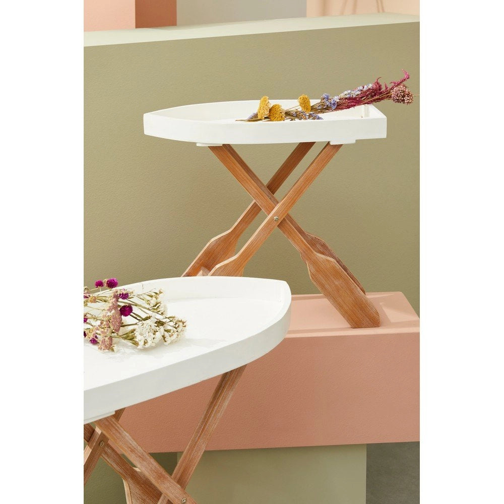 Tavolino Legno Marrone Rustico da Interno - ELLIOT