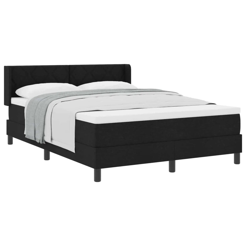 Letto box spring con materasso con materasso Nero 140 x 190 cm 3341162
