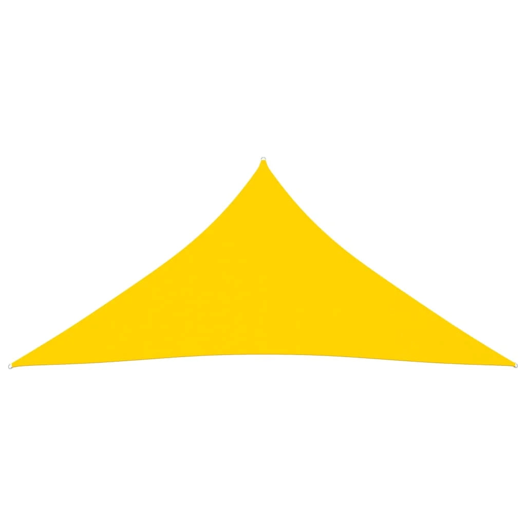 Vela ombreggiante triangolare in tessuto Oxford 4,5 x 4,5 x 4,5 m giallo 02_0009856