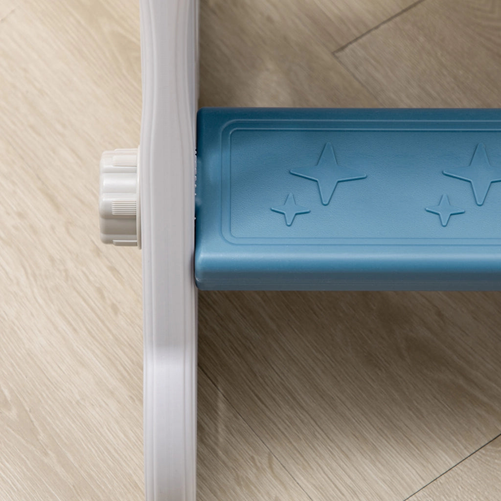 EasyComfort Scivolo per Bambini 18-36 Mesi in PE e PP a Tema Spaziale con Scale Antiscivolo, 157x46.5x80 cm