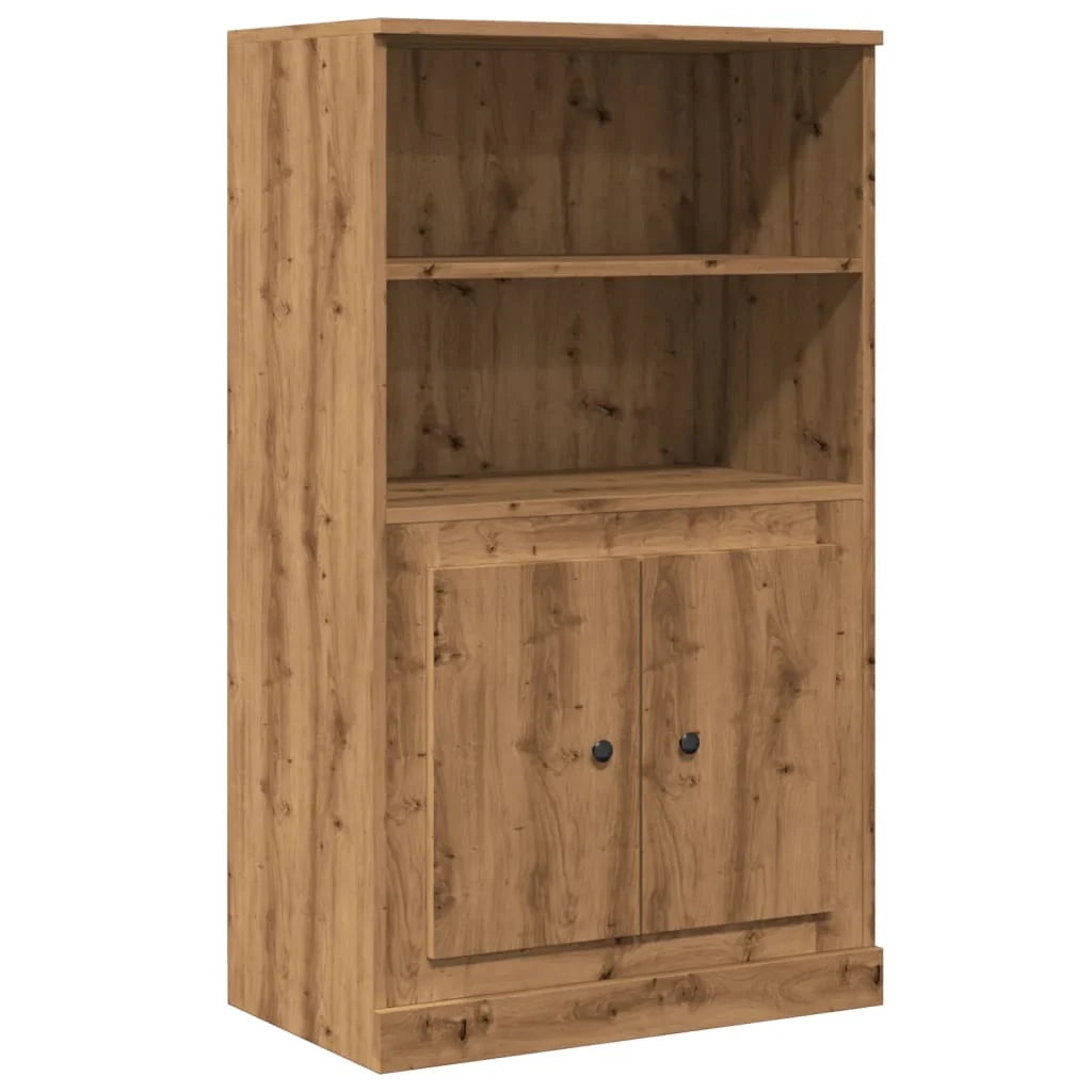 Buffet credenza cassettiera mobiletto mobile contenitore organizer cucina soggiorno salotto alto fatto a mano 60 x 35,5 x 103,5 cm legno ingegnerizzato marrone 02_0033163