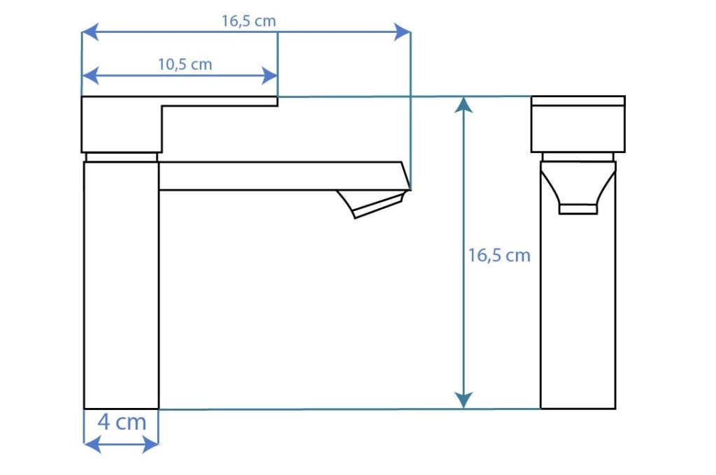 Rubinetto Da Lavabo Rea Mayson Gold Low