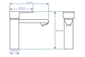 Rubinetto Da Lavabo Rea Mayson Gold Low