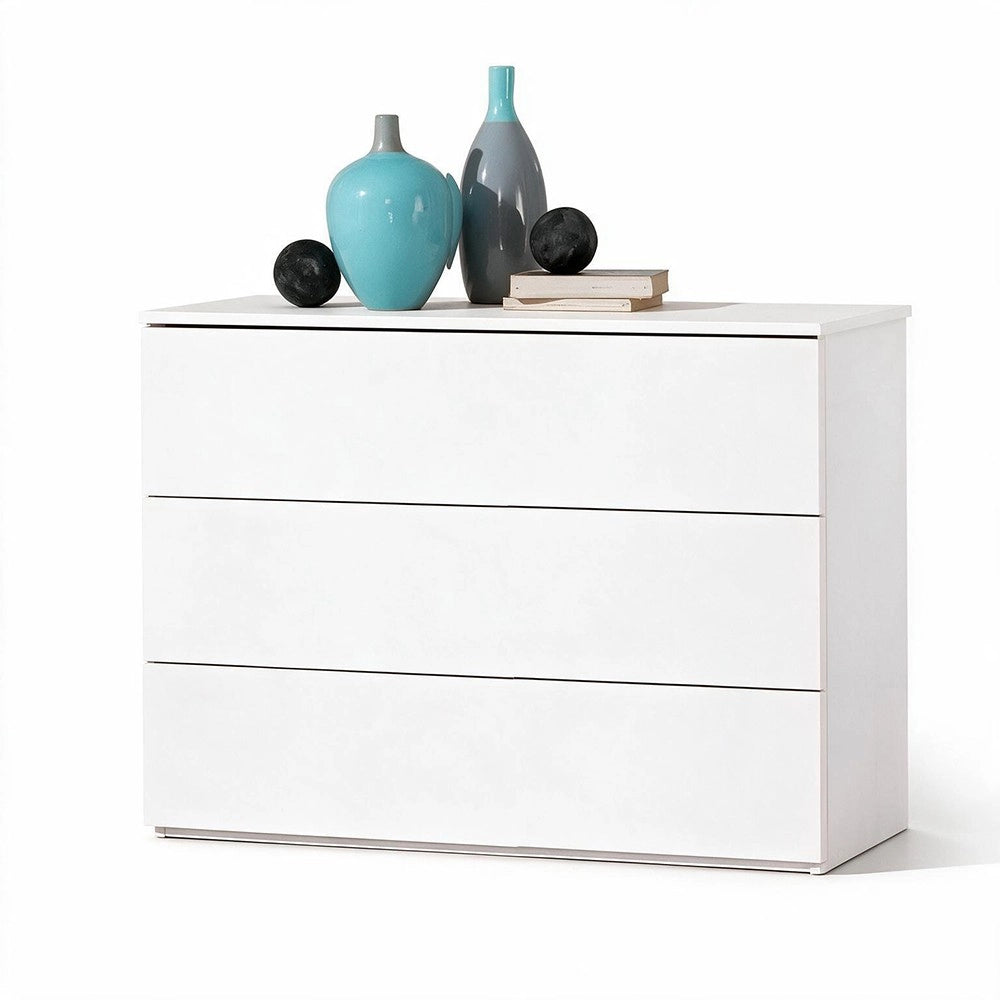 Comò 3 cassetti Manitoba colore bianco
