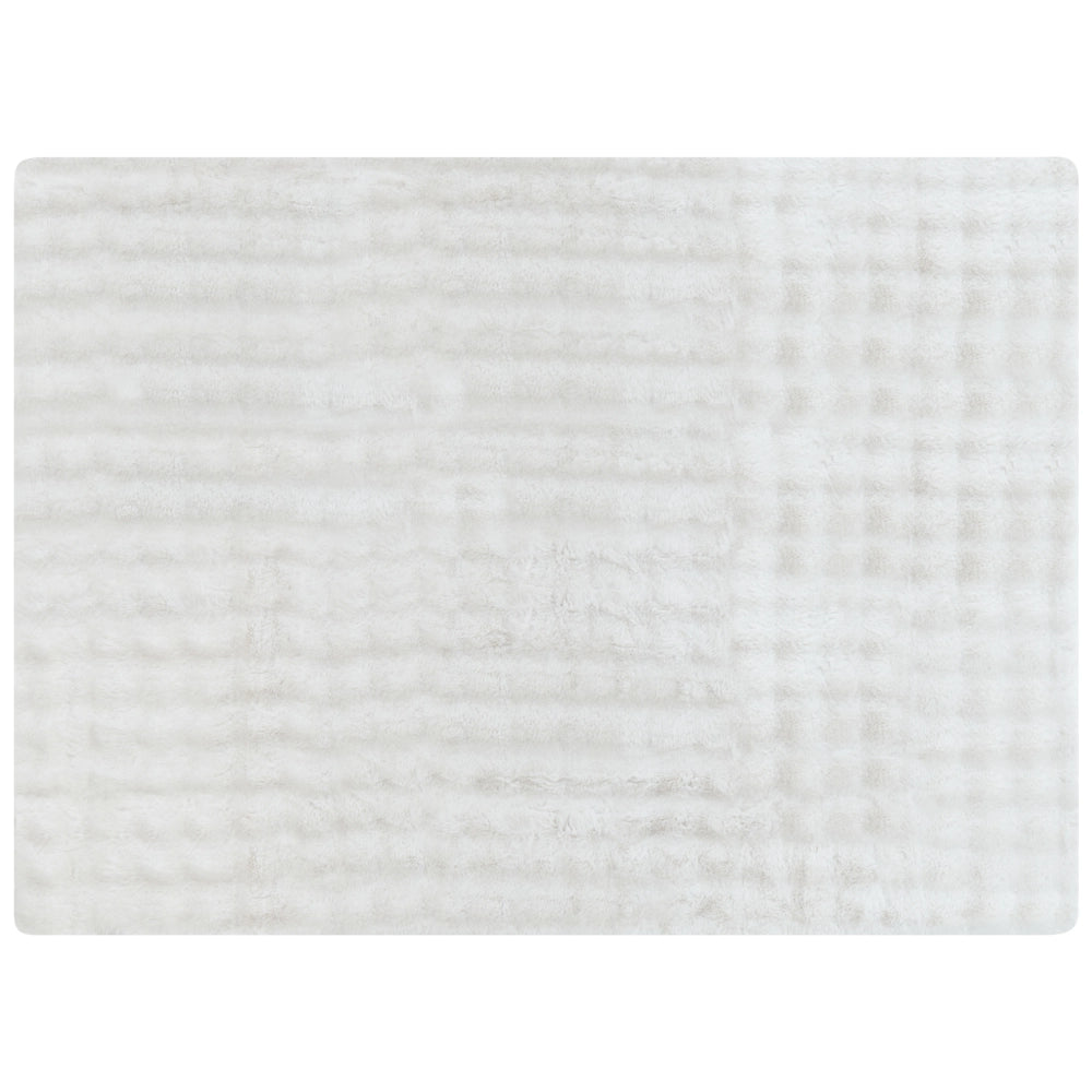 Coperta in finta pelliccia bianco 150 x 200 cm camera da letto