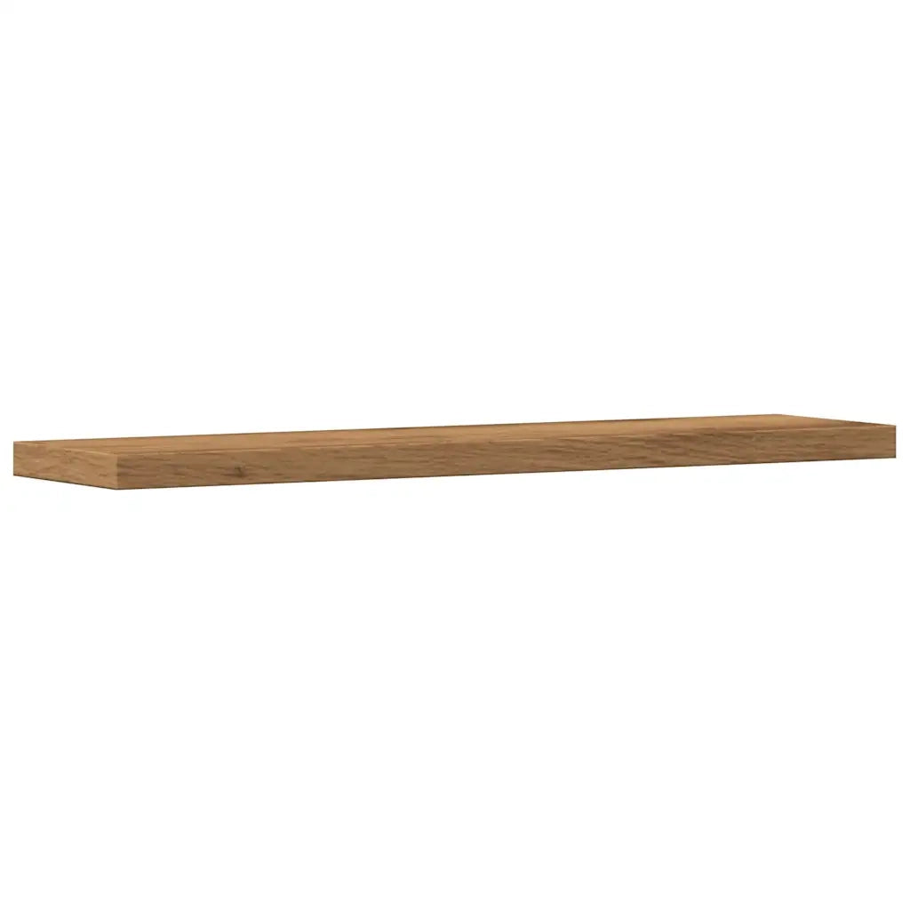 Mensole Parete 4pz Rovere Artigianale 40x10x1,5cm in Truciolato 856290