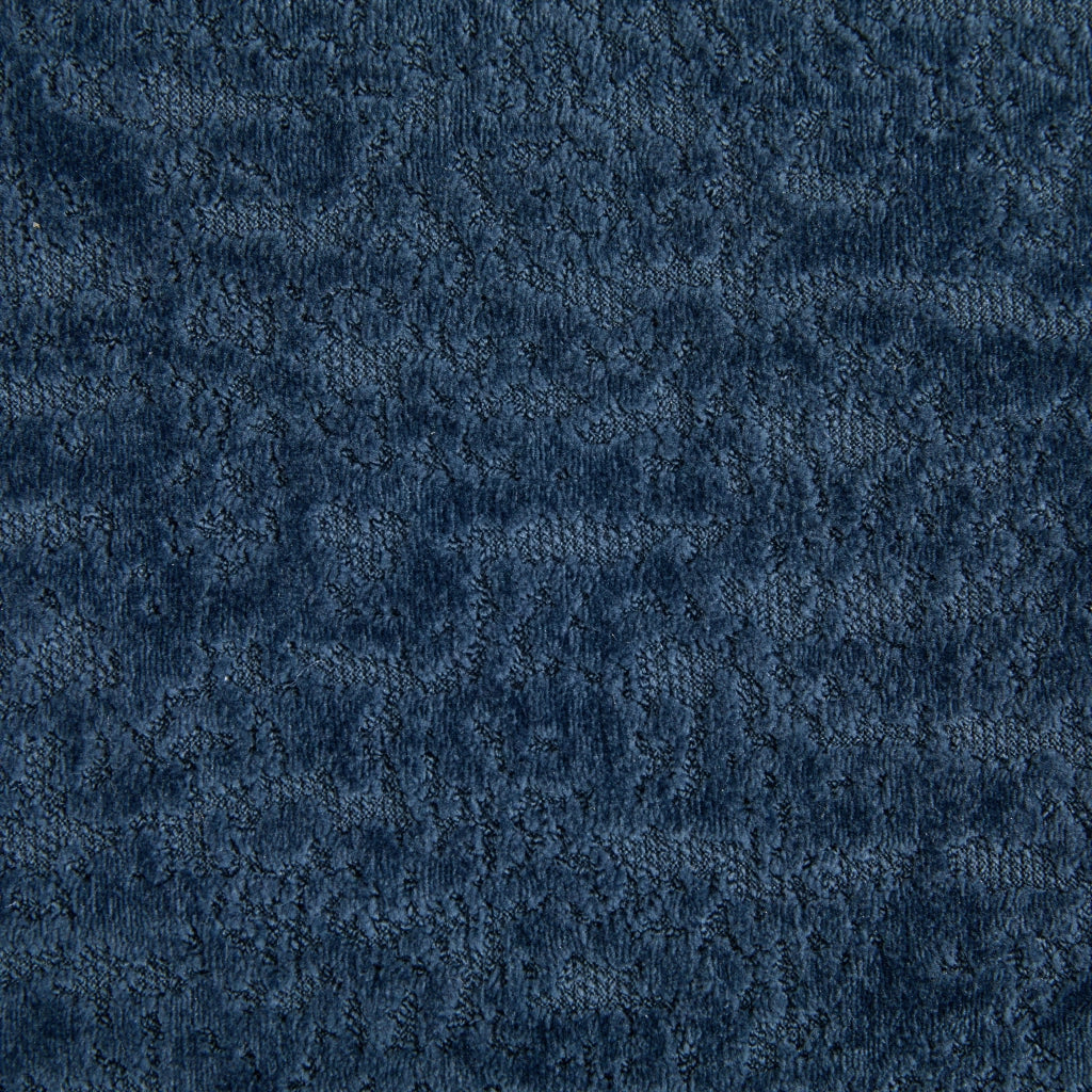 Divano letto 2 posti pieghevole in chenille navy, senza montaggio, con cuscini schienale