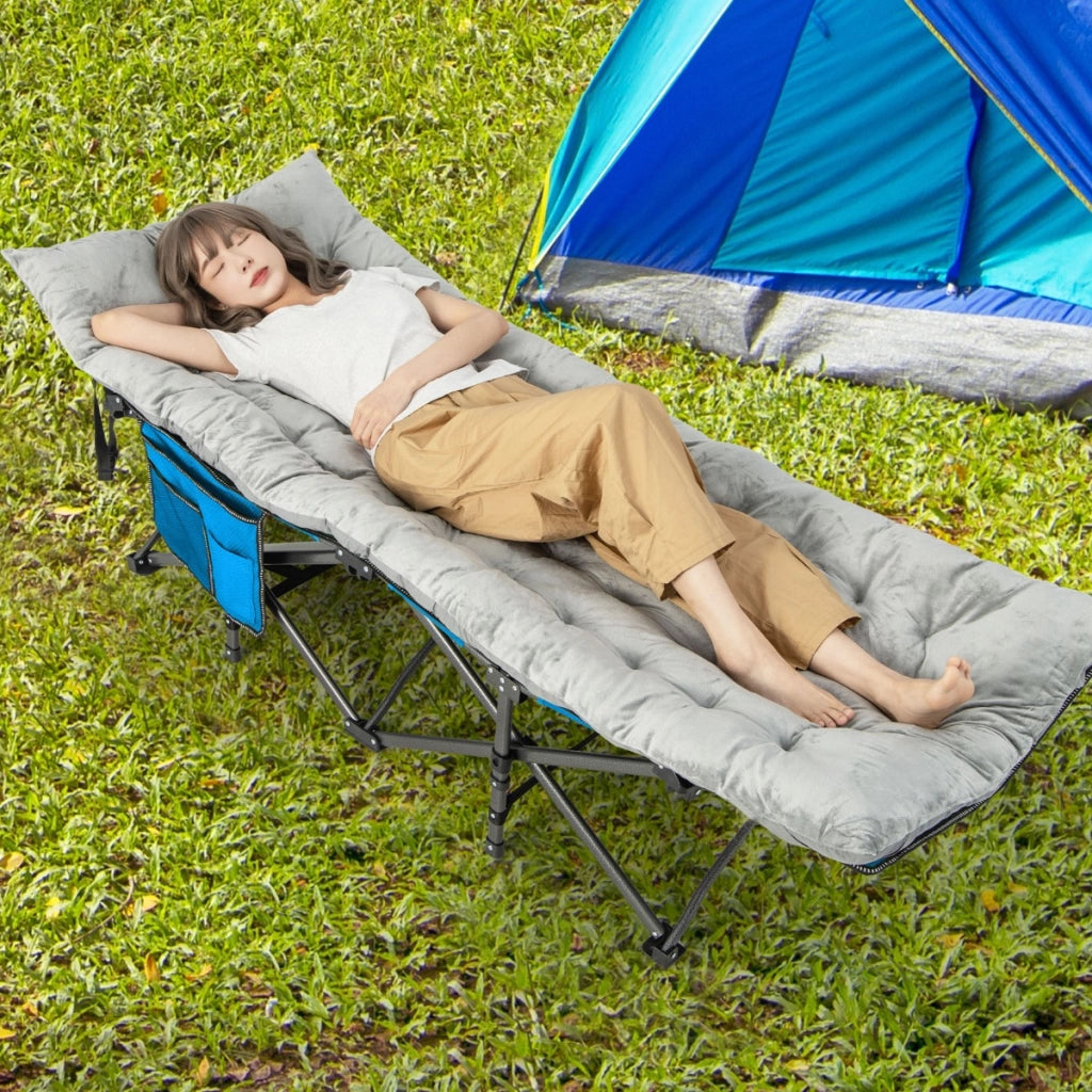 Cuscino per sdraio con 4 cinghie di fissaggio tasca per fissare al letto, Cuscino spesso 190x70x7cm Grigio-Cuscini