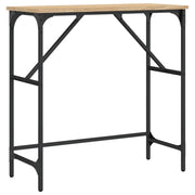Tavolino Consolle | Tavolo d'Ingresso Rovere Sonoma 75x32x75cm in Legno Multistrato