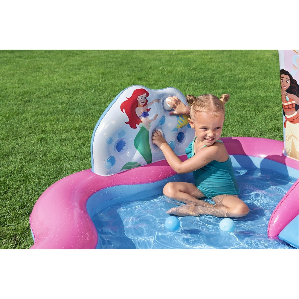 Trade Shop - Centro Giochi Acquatico Princess Enchanted World 221x193x140cm Gonfiabile Piscina 9103 -