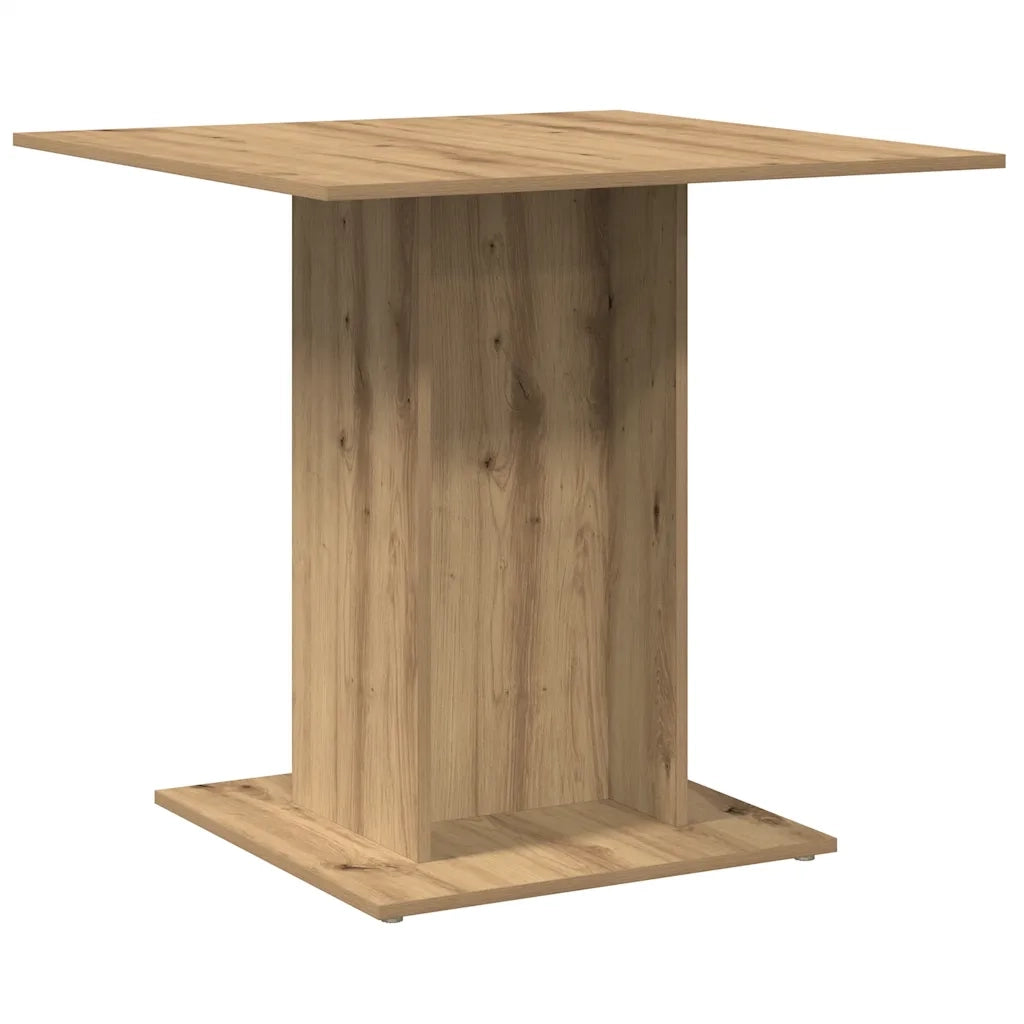Tavolo Pranzo Rovere Artigianale 80x80x75 cm Legno Multistrato
