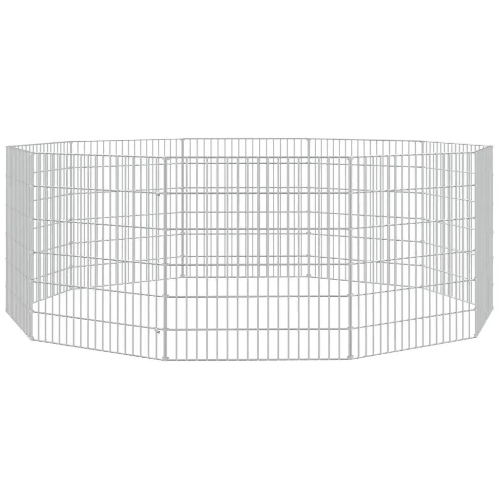 Recinto per Animali Ruspante 10 Pannelli 54x60 cm Ferro Zincato CFW6926739
