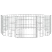 Recinto per Animali Ruspante 10 Pannelli 54x60 cm Ferro Zincato CFW6926739