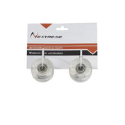 Coppia ruote trasparenti 50x36mm PU con cuscinetti ABEC7 per skateboard con