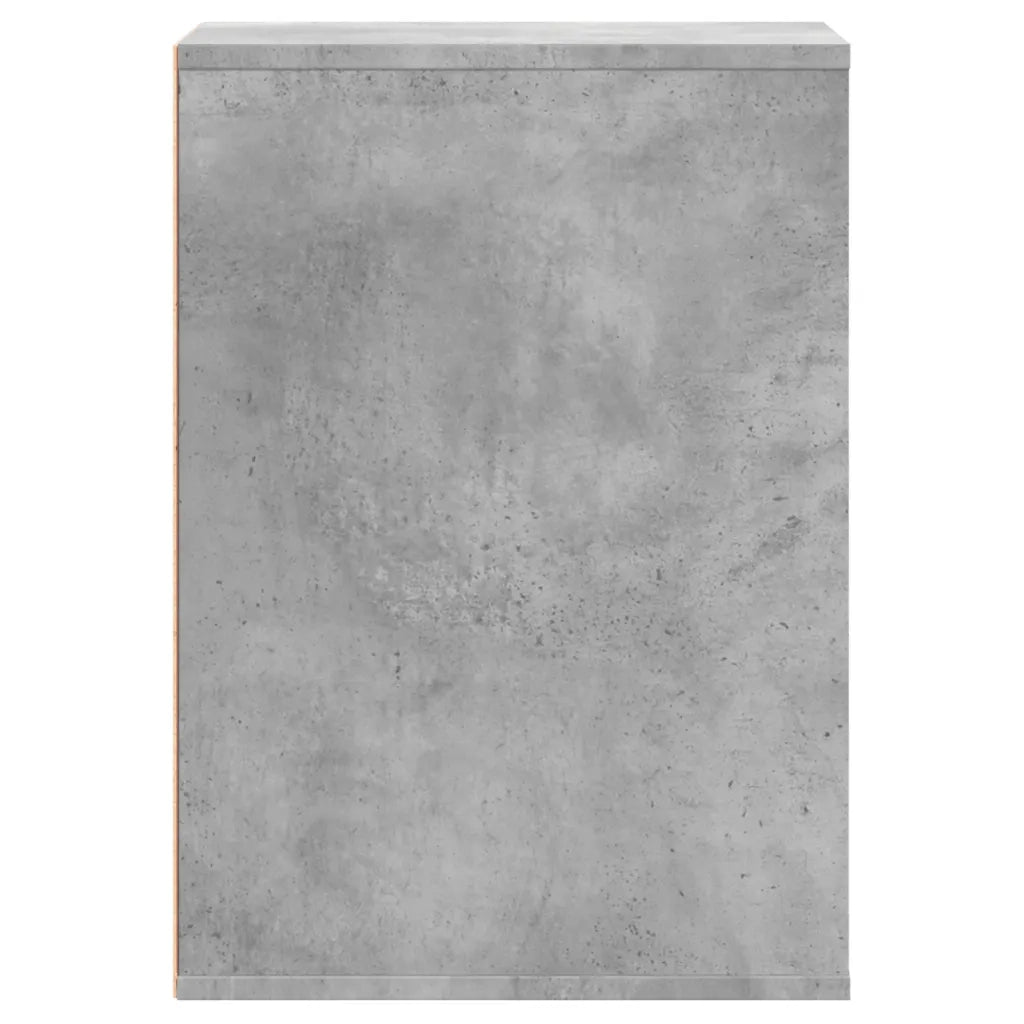 Cassettiera Angolo Grigio Cemento 40x41x58cm Legno Multistrato