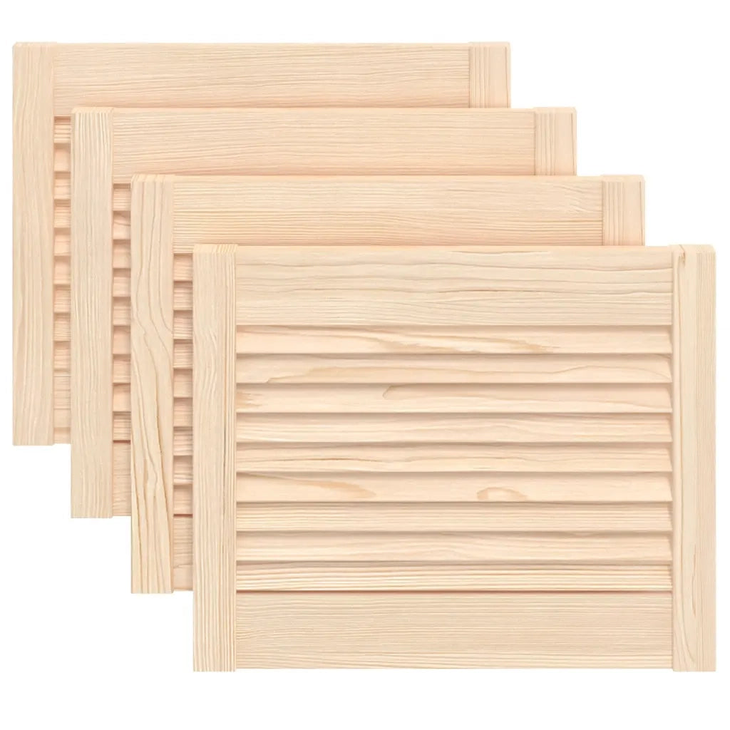 Ante con Design a Lamelle 4 pz 39,5x49,4 cm in Legno di Pino CFW2216449