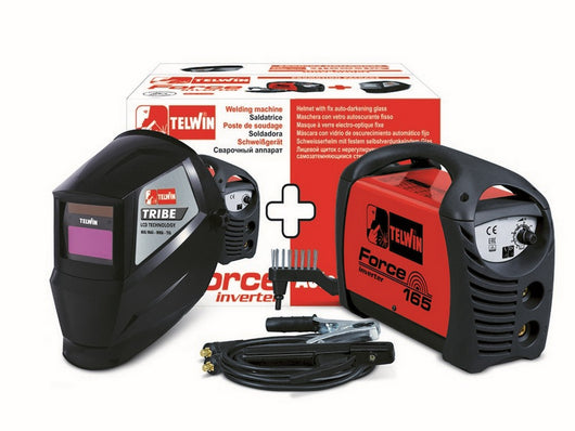 saldatrice ad inverter force 165 4,1 kw - 150 amp accessori+ maschera cod:ferx.vit42567